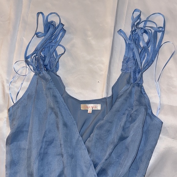 Straps shoulder Sheer Maxi Romper - Picture 4 of 4